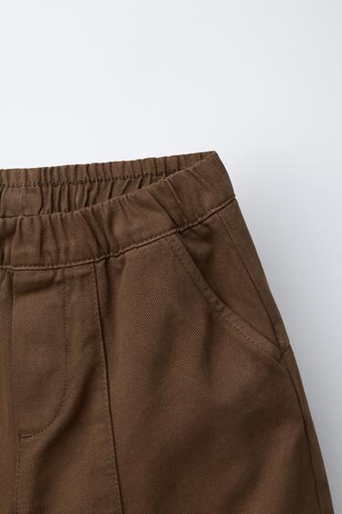 SOFT BALLOON TROUSERS - Brown by Zara