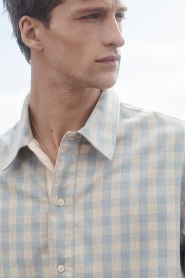 LIMITED EDITION CHECK POLO SHIRT - Beige by Zara - Image 2