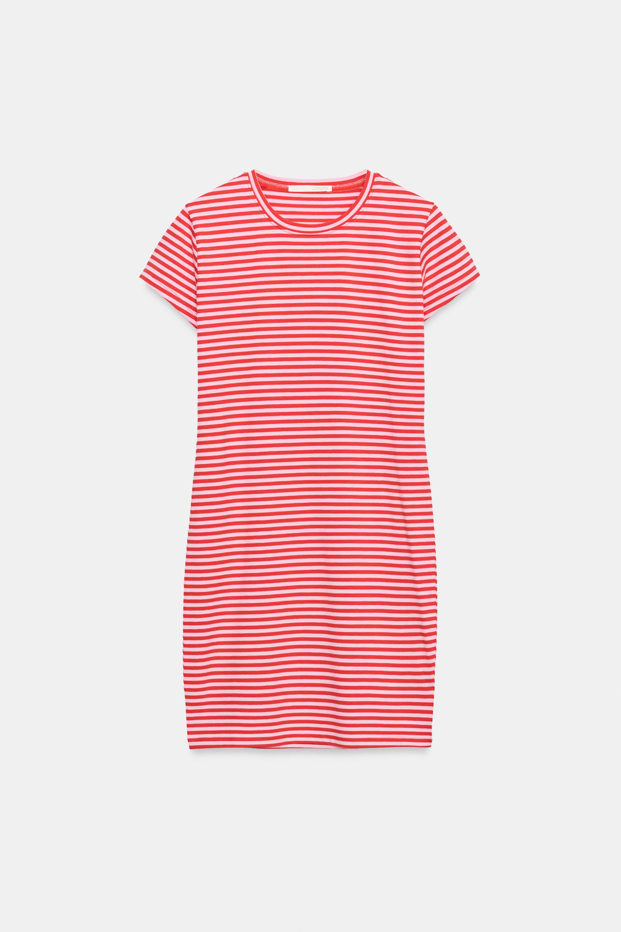 STRIPED SHORT DRESS