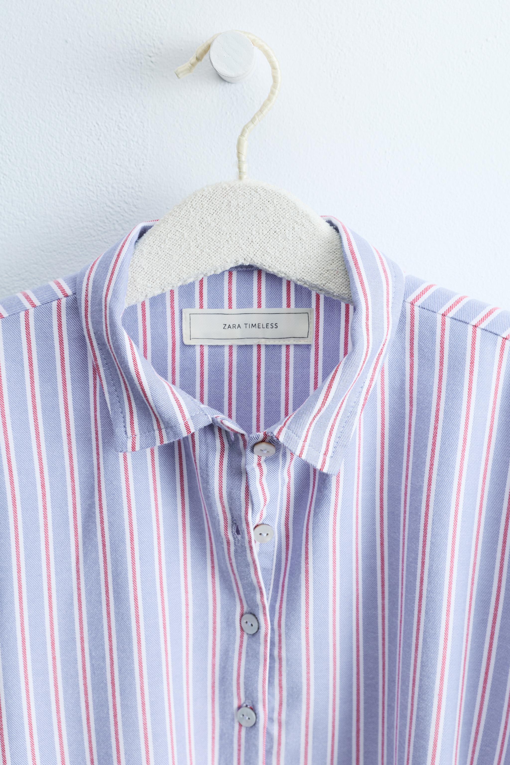 ZARA TIMELESS - STRIPED SHIRT DRESS