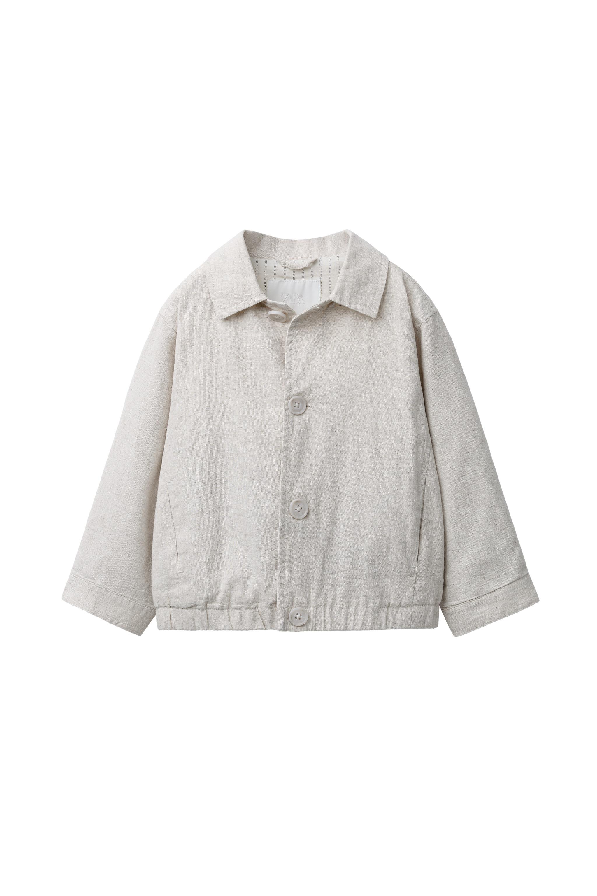LINEN AND COTTON JACKET - Ecru | ZARA United States