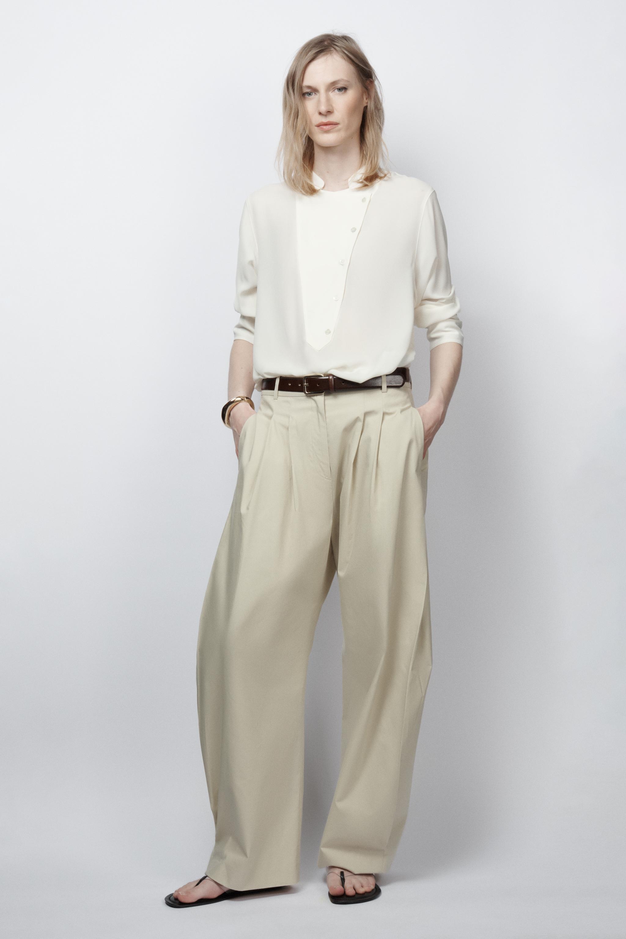 FLOWY BIB ZW COLLECTION SHIRT