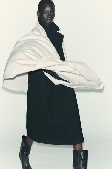 SOFT PLAIN SCARF - Ecru by Zara