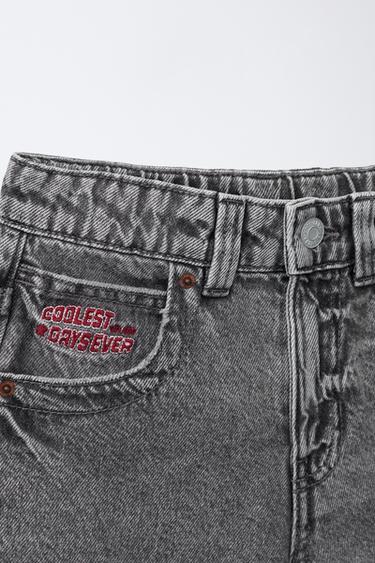 BERMUDA LONGUE EN DENIM - Gris moyen de Zara - Image 2