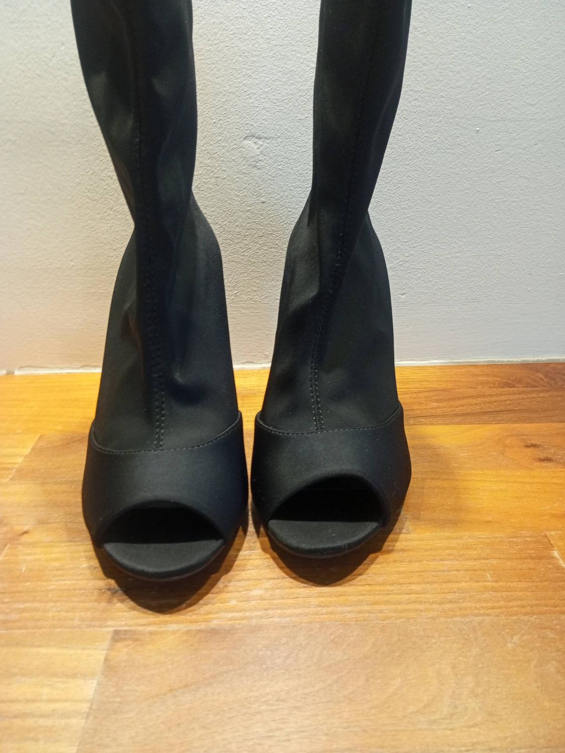 HEELED OPEN-TOE ANKLE BOOTS - Image 2