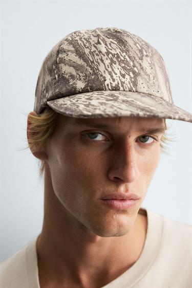 ABSTRACT PRINT CAP - Brown by Zara - Image 3
