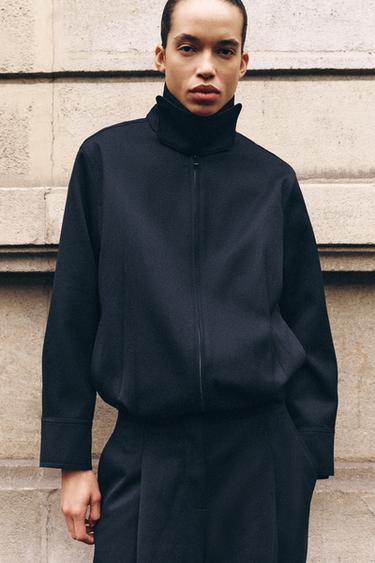 BALLOON JACKET ZW COLLECTION — Dark navy 1