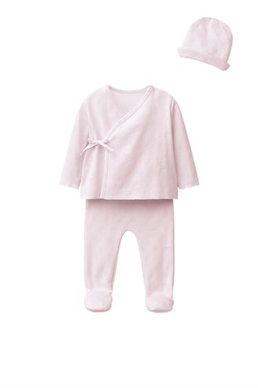 HEART NEWBORN SET WITH POUCH - Pink by Zara