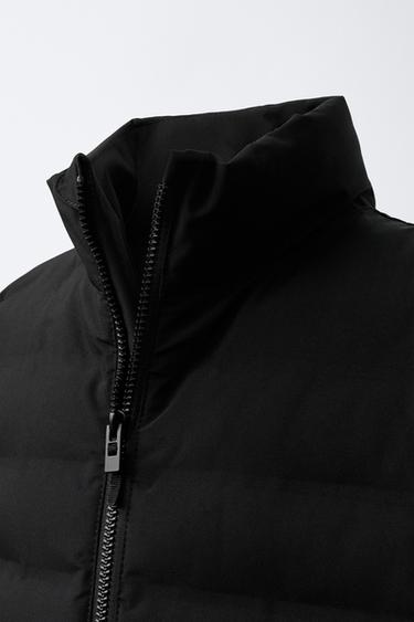 BLOUSON REMBOURRÉ MANCHES NÉOPRÈNE - Noir de Zara - Image 4