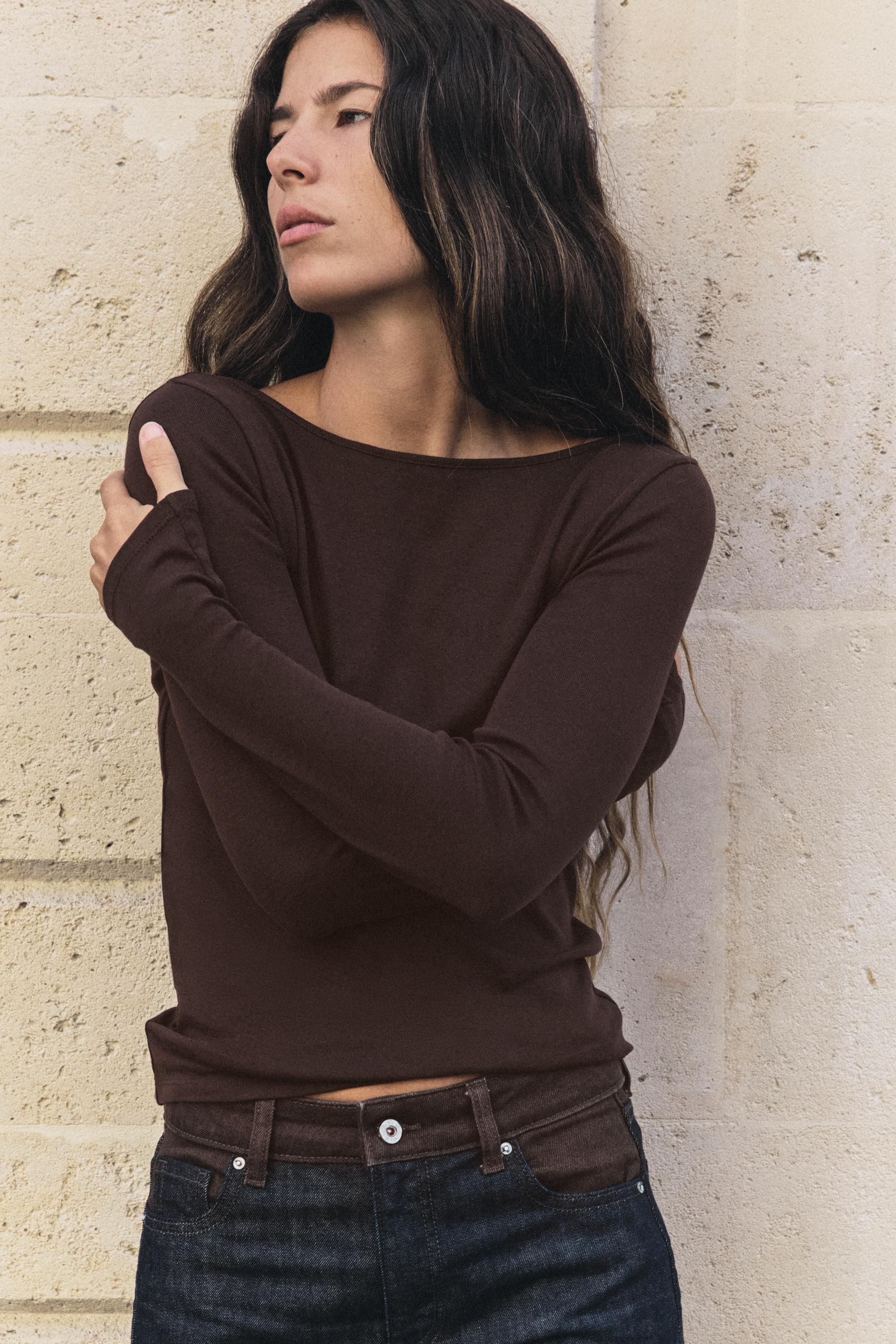 BOAT NECK T-SHIRT - thumbnail 9