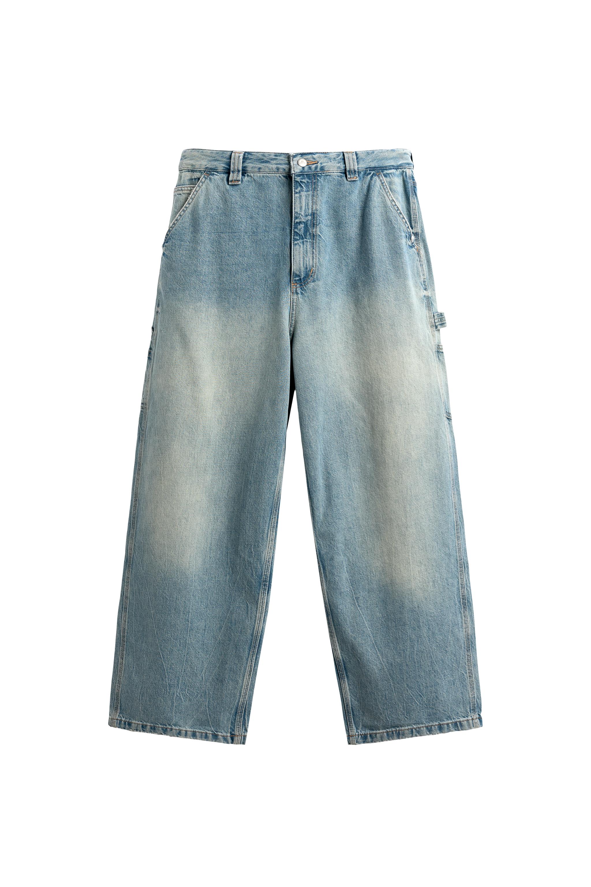 JEANS WIDE BAGGY FIT - Azul-claro | ZARA Brasil