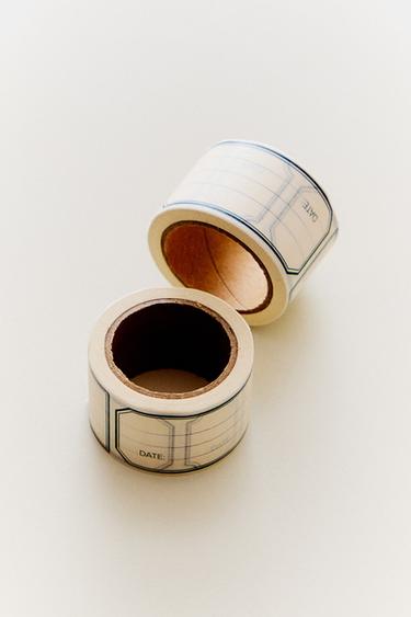 ADHESIVE DATE LABEL ROLL SET (PACK OF 2) - Light beige by Zara