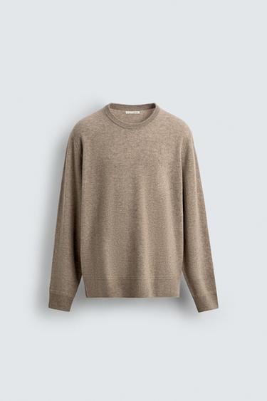 WOOL BLEND JUMPER - Beige by Zara