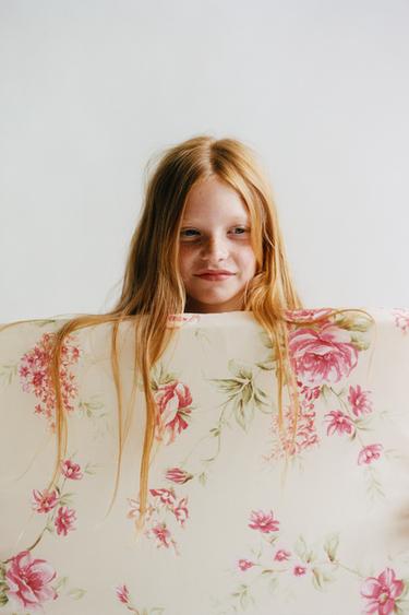 قميص منسدل بأشرطة معقودة صغيرة - خَام الخاص بـ Zara