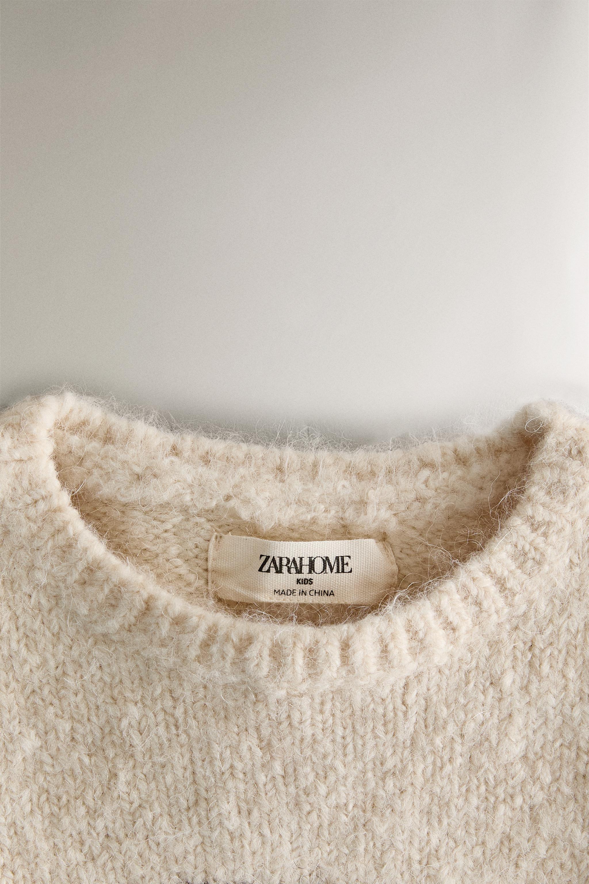 キッズ アルファベットM セーター - オフホワイト | ZARA Japan