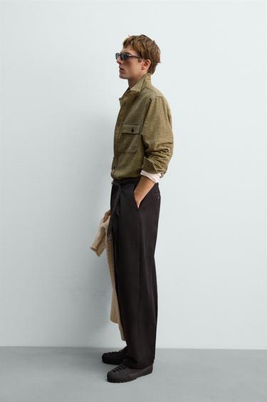 CHEMISE EN FLANELLE À CARREAUX AARON LEVINE X ZARA - Jaune de Zara - Image 3