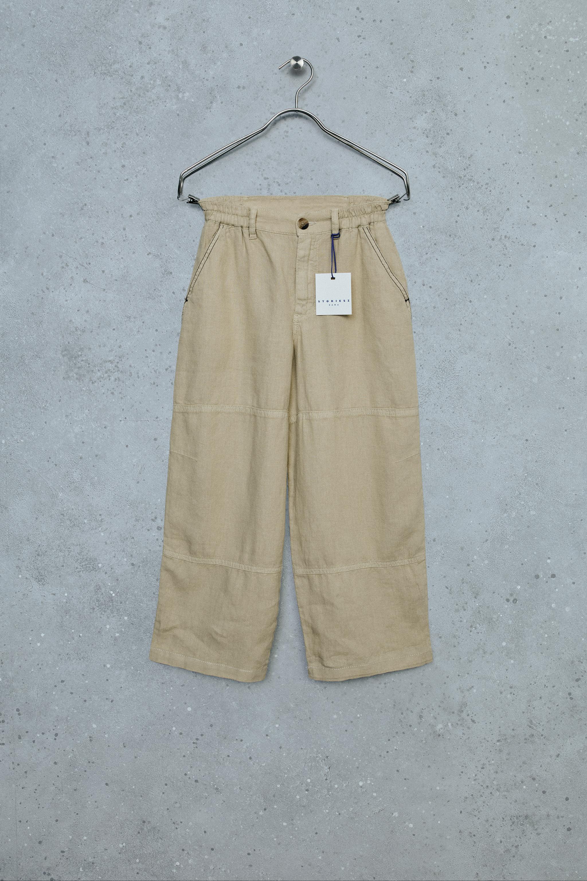 Детские брюки Zara STORIESZ - 100% LINEN PANTS — фото 2