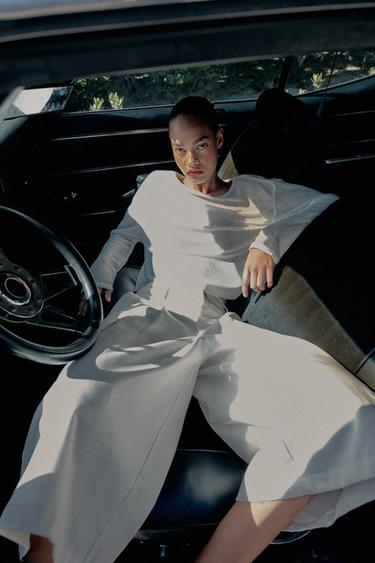 LONG CARGO BERMUDA SHORTS - Ecru by Zara - Image 4