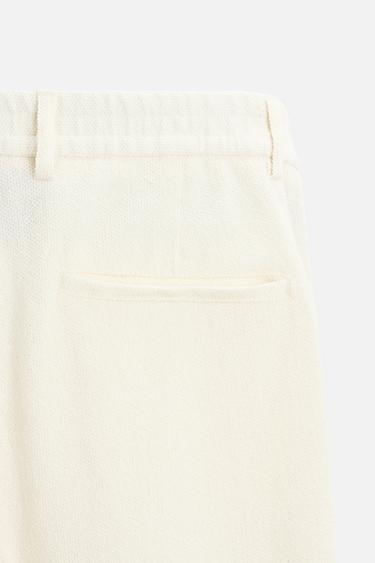 TEXTURED TERRY TROUSERS - Light beige by Zara - Image 8
