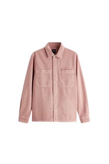 COLOURED DENIM OVERSHIRT