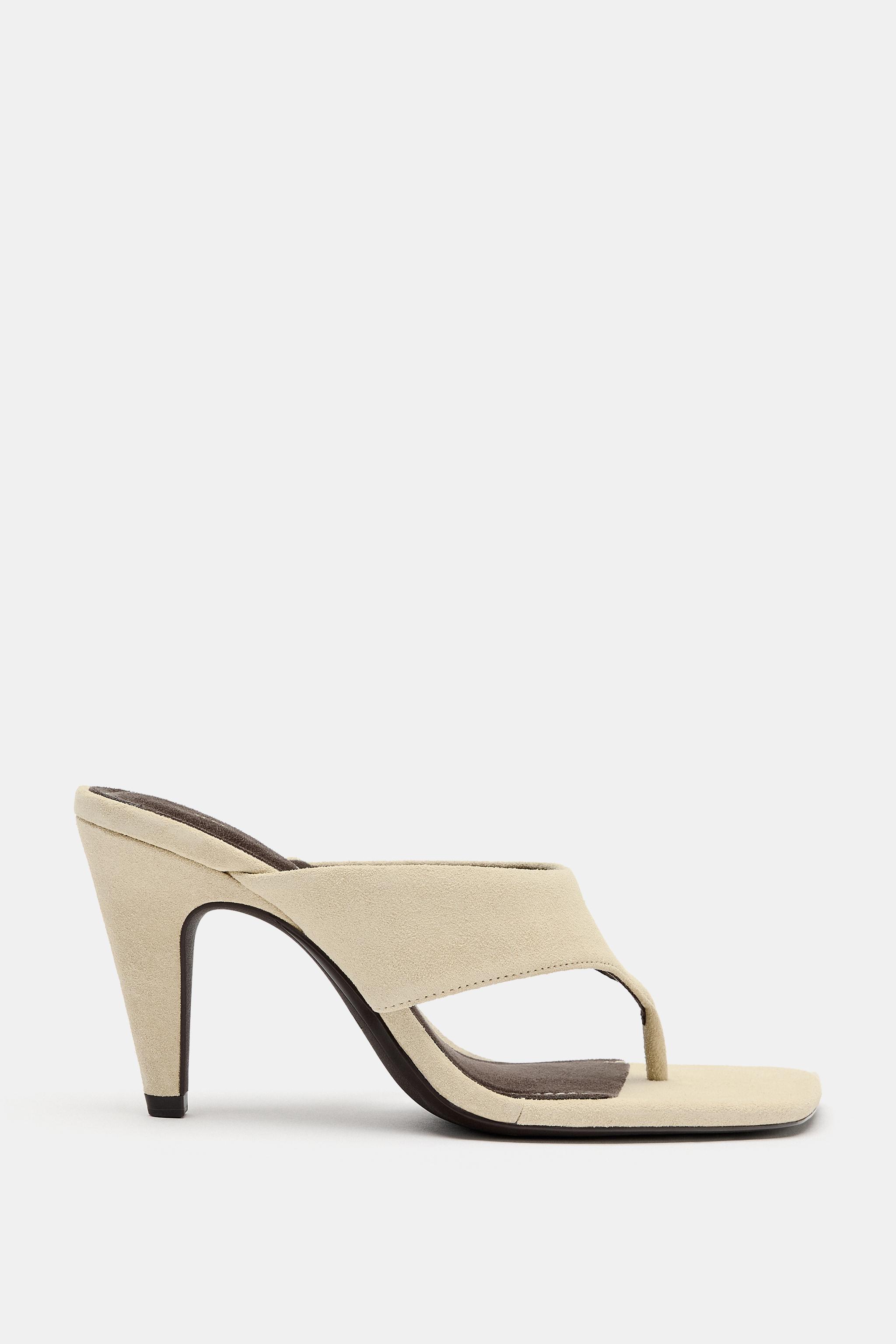 SUEDE HEELED SANDALS