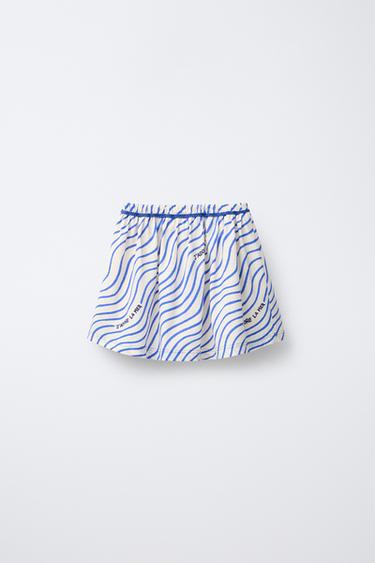 ROPE PRINT BERMUDA SKORT - Bluish by Zara - Image 1
