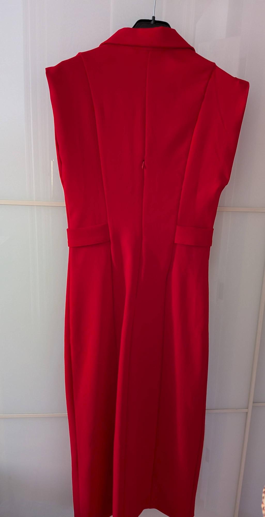 CREPE MIDI FITTED DRESS - Image 8