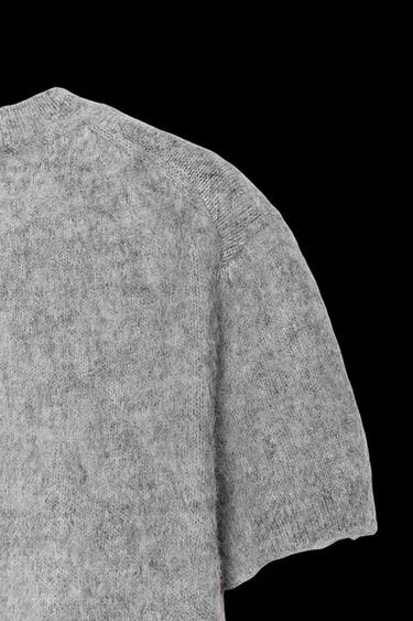 JERSEY PUNTO MANGA CORTA - Gris de Zara