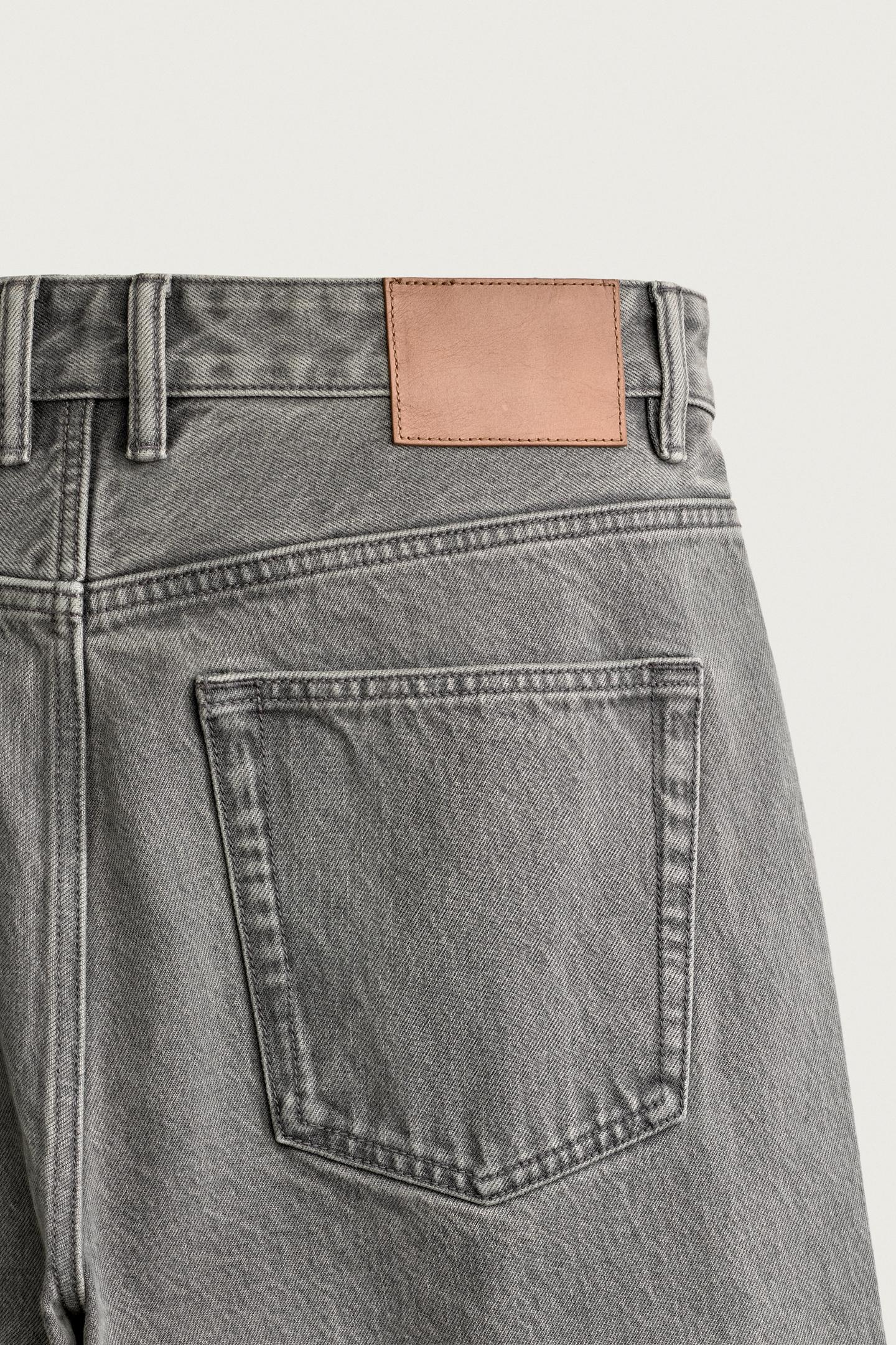 Мужские джинсы Zara Relaxed Fit, цвет: Серый — фото 9