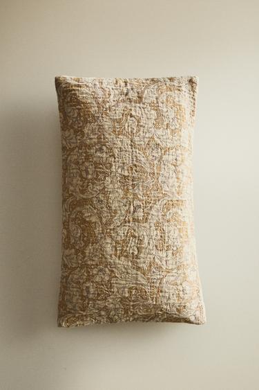 MORRIS & CO. FLORAL CUSHION COVER - Vanilla by Zara