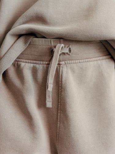 JOGGING-BERMUDASHORTS IN VERWASCHENER OPTIK - Braun / Braungrau von Zara