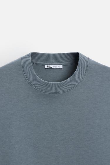 INTERLOCK TEXTURED SWEATSHIRT - Mid-blue by Zara - Image 7