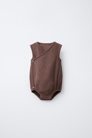 PELELE CRUZADO TEXTURA - Marrón de Zara - Imagen 0