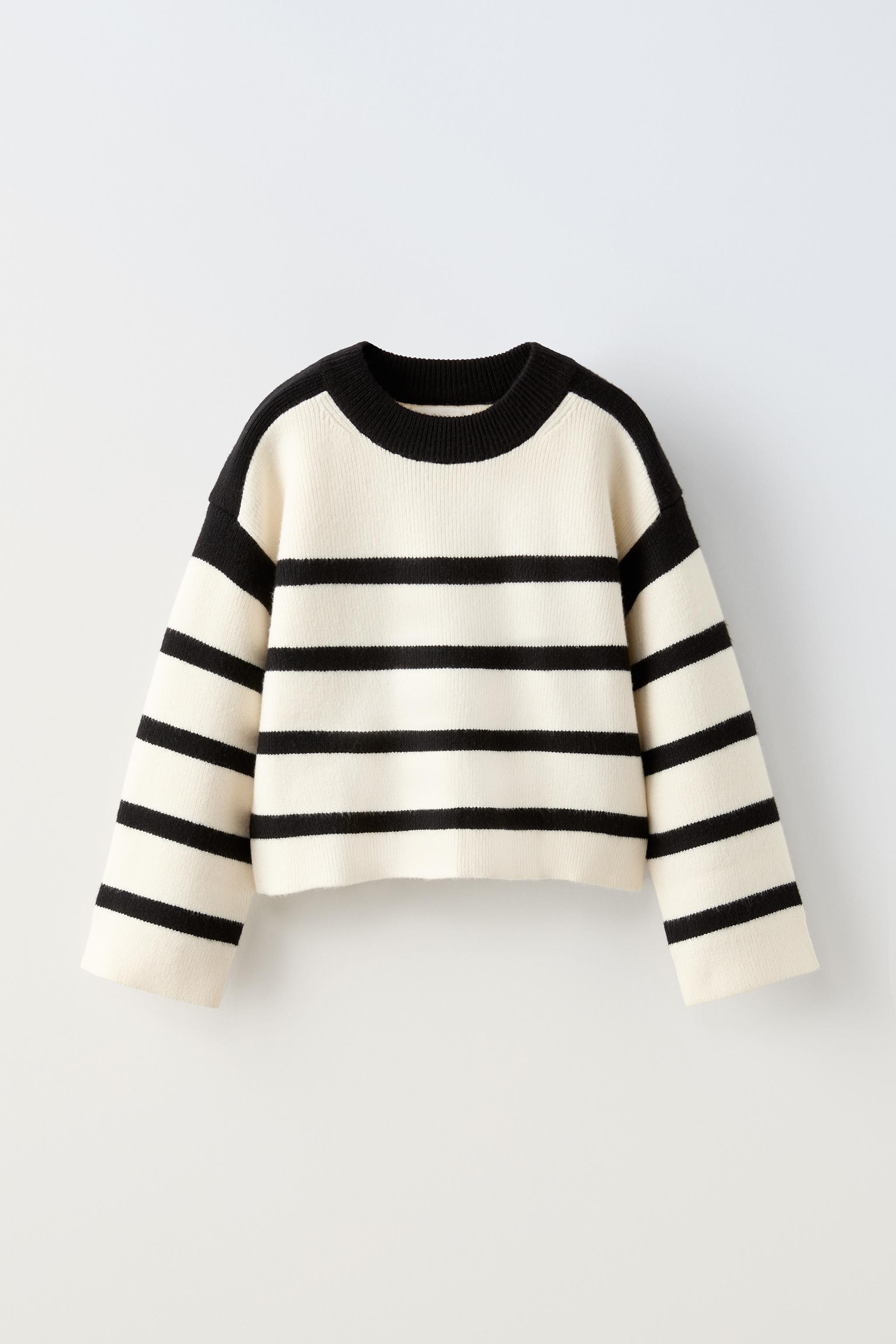 Zara offers Striped Lace Sweater