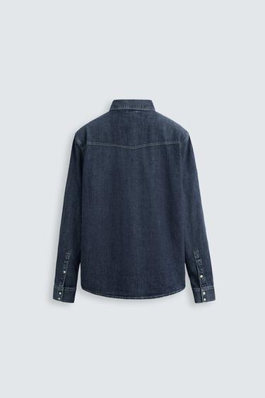 WESTERN DENIM SHIRT - Blue by Zara - Image 7