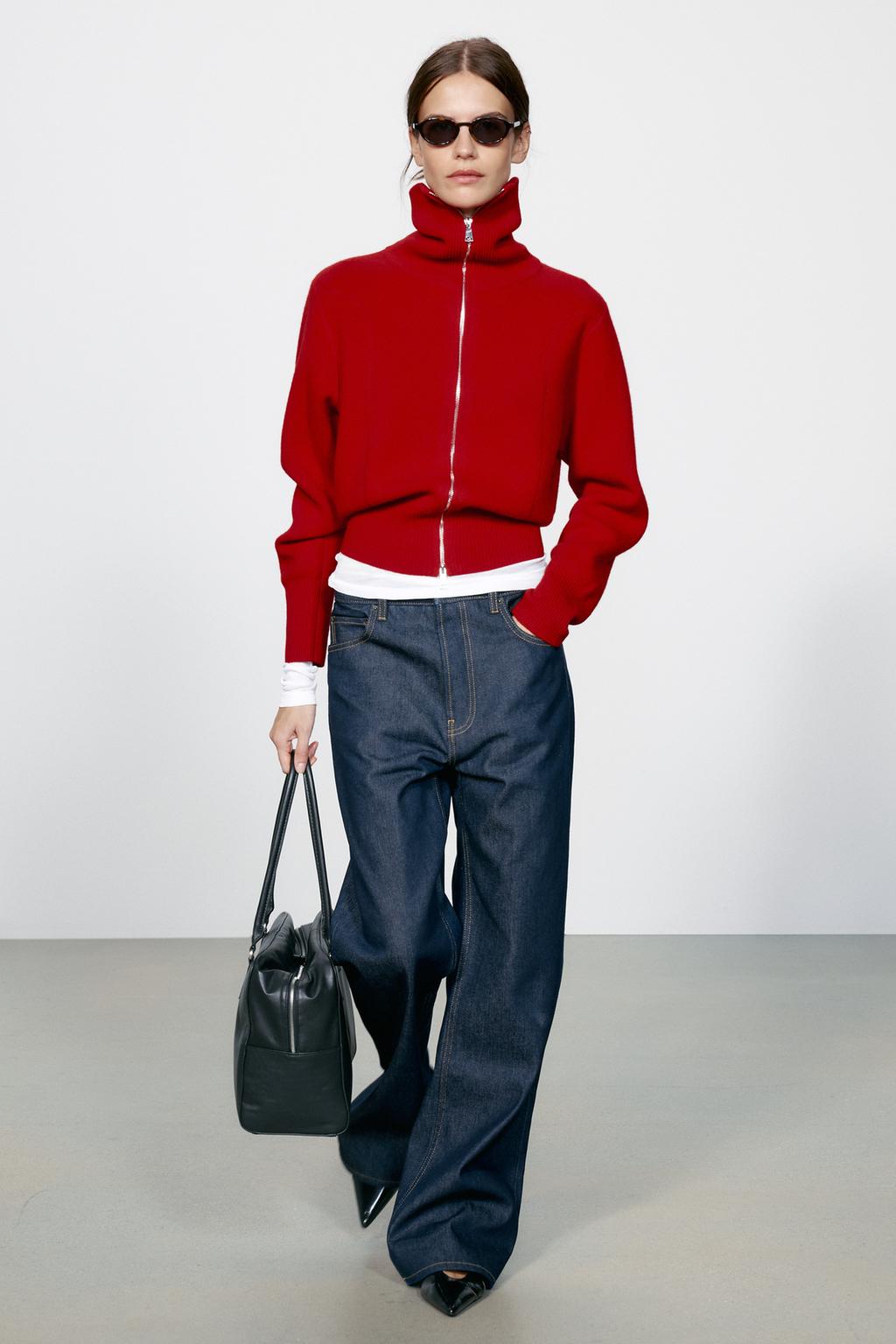 96% WOOL ZIP-UP BOMBER JACKET