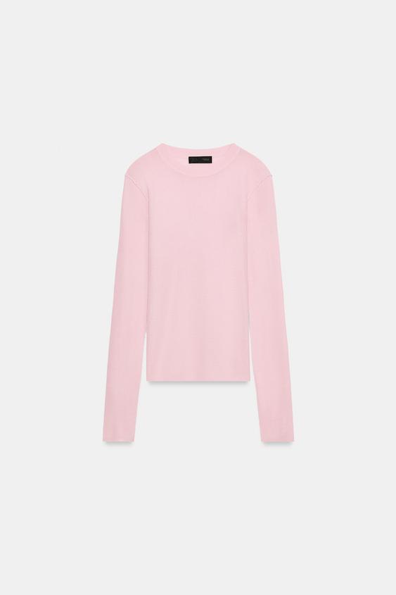 CUERPO MANGA LARGA - Rosa de Zara - Imagen 0