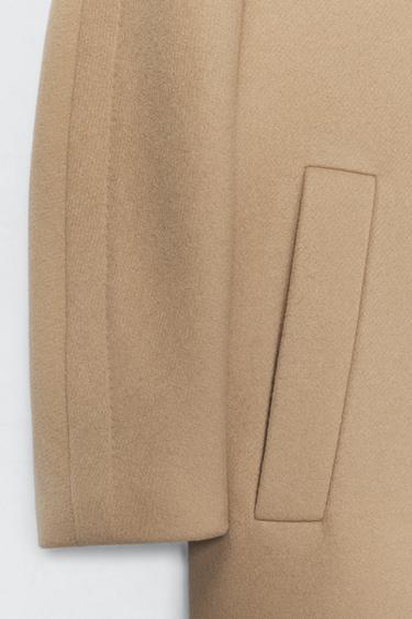 MANTEAU MÉLANGE DE LAINE SOSHIOTSUKI X ZARA - Camel clair de Zara - Image 8