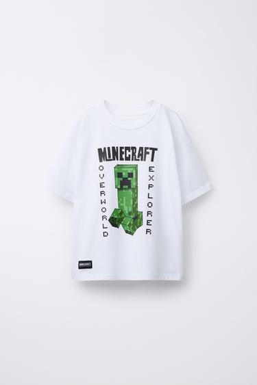Zara MINECRAFT © MOJANG AB. ™ PRINT T-SHIRT - White