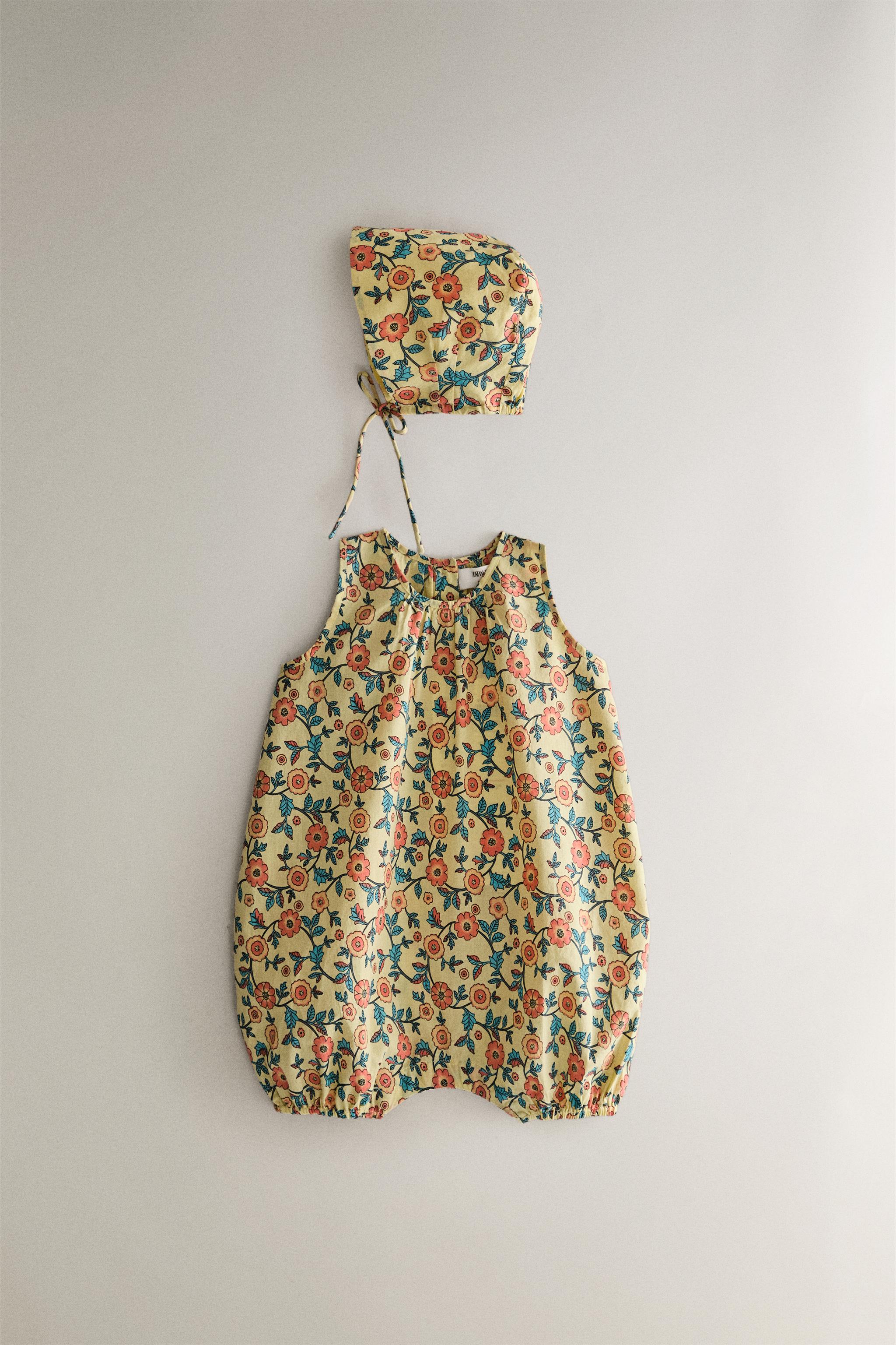 BABY FLORAL BONNET