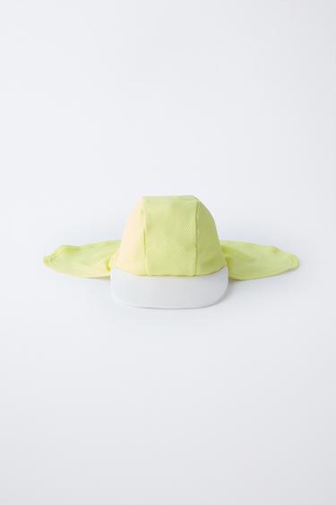 Zaras BADMÖSSA MED NACKSKYDD - Klar lime