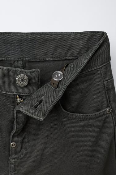 PATCH LOOSE FIT JEANS - Dark anthracite de Zara - Image 2