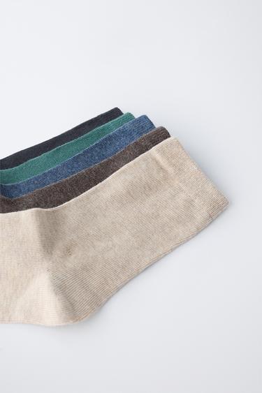 LOT DE CINQ CHAUSSETTES LONGUES UNIES - Multicolore de Zara - Image 1