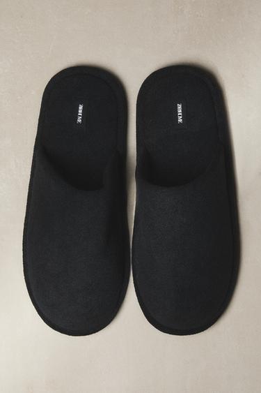 CHAUSSONS TISSU ÉPONGE SALLE DE BAINS - Noir de Zara - Image 5