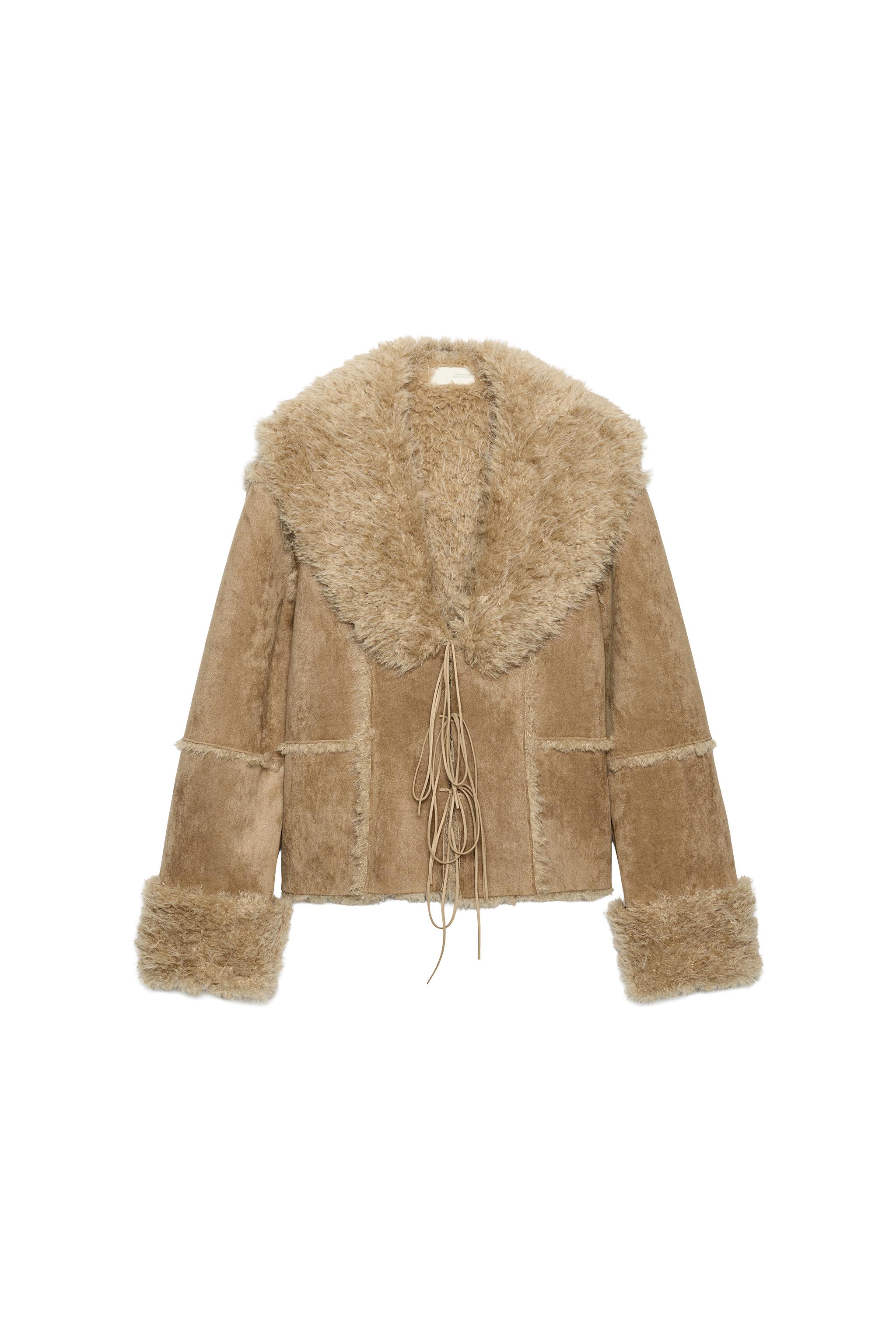 CHAQUETA ANTELINA EFECTO PELO