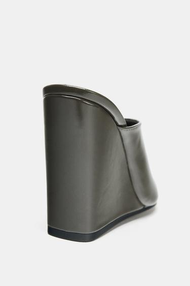 TALONS COMPENSÉS VERNIS - Gris de Zara - Image 5