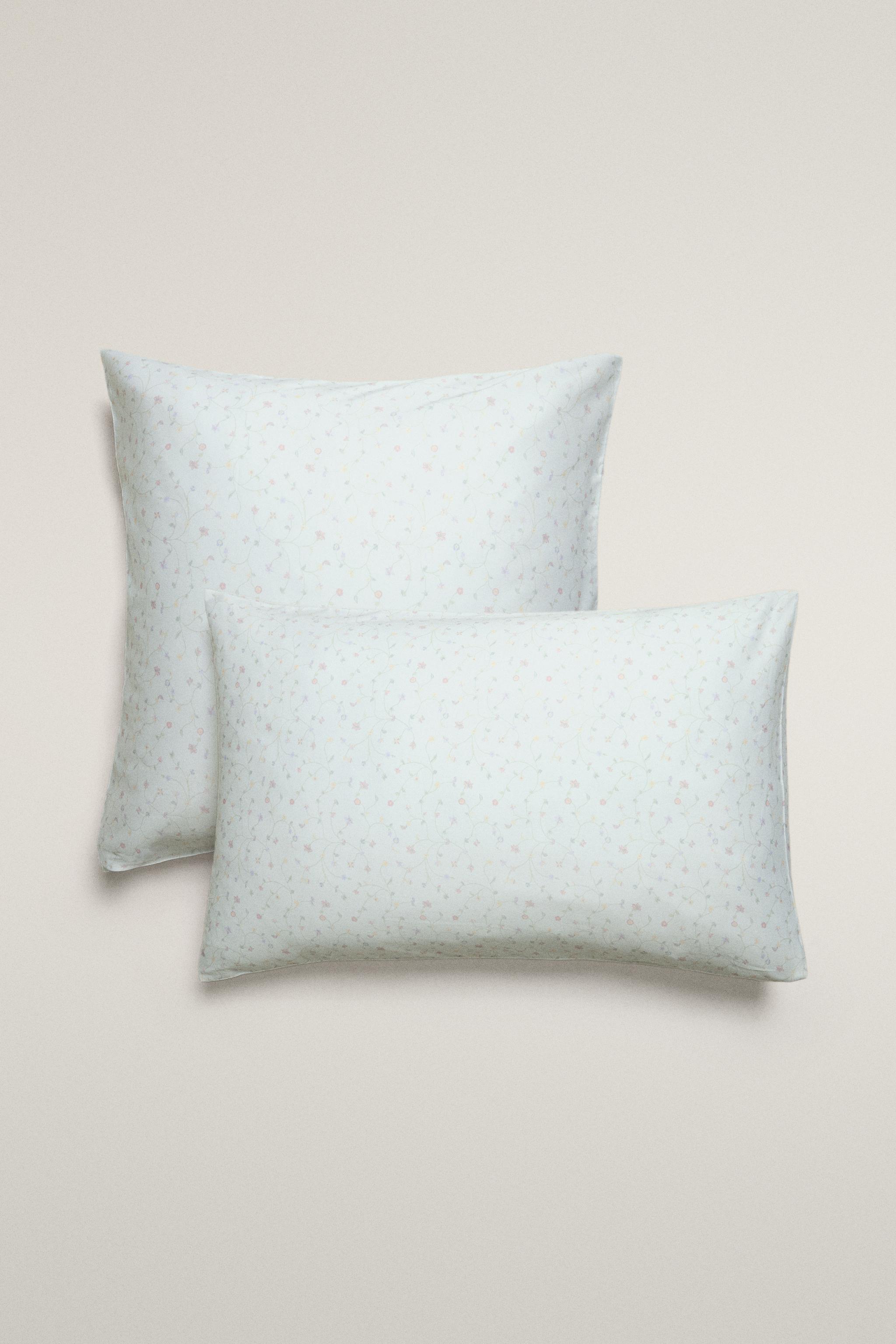 TAIE D’OREILLER SATIN MINI-FLEURS