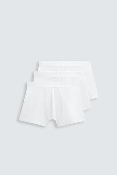 3-PACK OF BASIC BOXERS - White by Zara