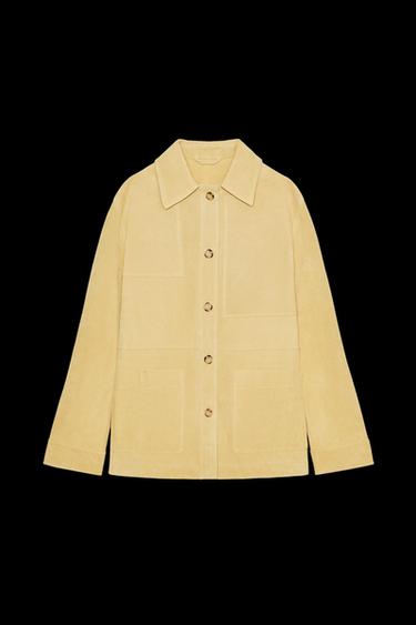 JACKE AUS 100 % WILDLEDER - Beige von Zara - Bild 0
