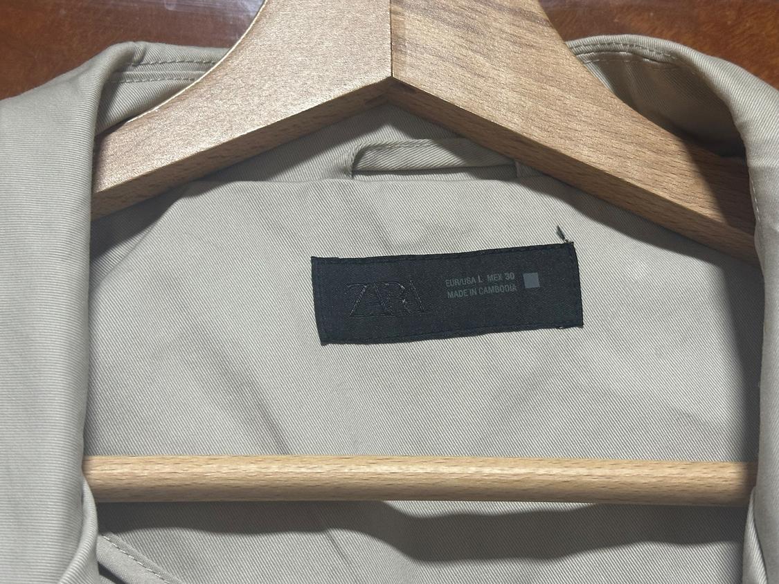 LONG DOUBLE-BREASTED TRENCH COAT WITH BELT - Image 2